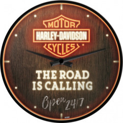 Harley-Davidson Wanduhr Road is Calling - Nostalgic-Art