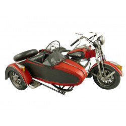 Motorrad mit Beiwagen Blechmodell 36 cm