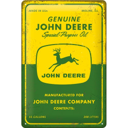 John Deere Blechschild Special Purpose Oil - Nostalgic-Art