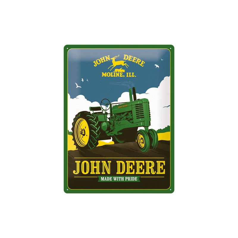 John Deere Made with Pride Blechschild - Nostalgic-Art John Deere Made with Pride Blechschild - Nostalgic-Art