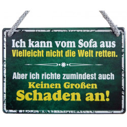 Hängeschild Ich kann vom...